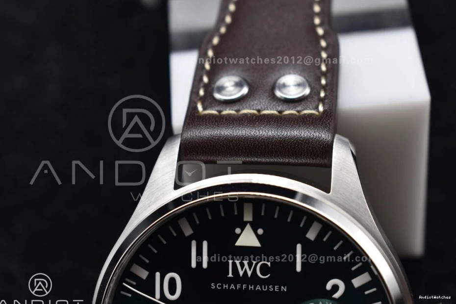 Brown IW500901 on Big Edition Real Strap A Pilot Best HighQuality ZF 524 Leather 0331